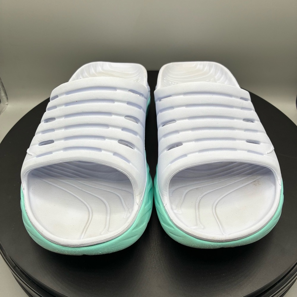 Hoka One One Recovery Slide 2 Women’s 9 Ebony Dresden Blue Slip On - Picture 2 of 8